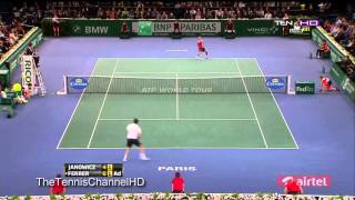 Paris Bercy 2012 Highlights Jerzy Janowicz Vs David Ferrer Final [upl. by Ellenrad]