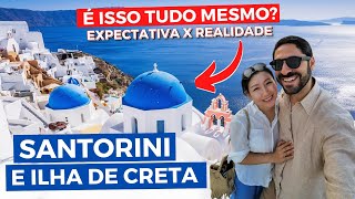 SANTORINI É ISSO TUDO MESMO Heraclião em Creta e o Que Fazer em Santorini de Cruzeiro Fira amp Oia [upl. by Aihsas]