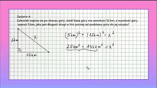 TWIERDZENIE PITAGORASA jak obliczyć boki trójkąta 7 zadania dla klasy VII i VIII [upl. by Ilysa360]