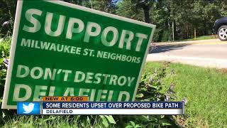 Neighbors upset over bike path in Delafield [upl. by Patten410]