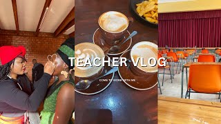 Vlogtober Come to work with me  Invigilation training  Heritage Day themed civvies  Coffee date [upl. by Orabelle]