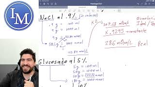 Fisiología  Primer parcial 3  Cálculo de osmolaridad y casos de examen [upl. by Wehttan228]