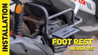 Aerox Footrest Installation Guide  HiTech Engineering [upl. by Marinelli]