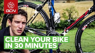 30 Minute Bike Wash  How To Clean amp Degrease Your Bike [upl. by Enylodnewg]