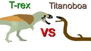 Trex vs Titanoboa stick nodes [upl. by Anneiv]