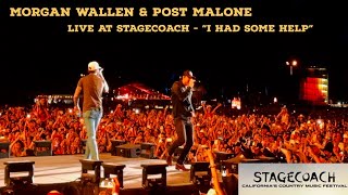 Morgan Wallen and Post Malone debut new song I HAD SOME HELP  Stagecoach 2024  FULL VERSION FANCAM [upl. by Gonzalez506]