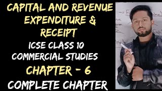 Capital and Revenue Expenditure and Receipt Deferred Revenue Expenditure ICSE Class 10 Commerce [upl. by Nester]