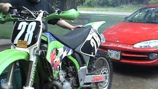 1997 KX250 Test Run 0511 [upl. by Natsyrt269]