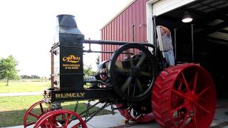 1912 1530 F Rumely Oilpull Tractor Startup [upl. by Ylnevaeh]