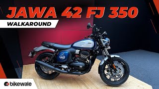 2024 Jawa 42 FJ 350 Walkaround  Price Exhaust Sound Features Variants amp More  Bikewale [upl. by Inavoy]