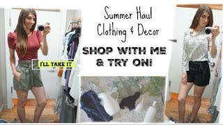 Summer Clothing Try On amp Decor Haul  Shop With Me  Momma From Scratch [upl. by Billy]