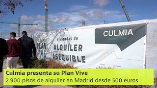 Así serán los pisos de Culmia del Plan Vive de Madrid con alquileres desde 500 euros [upl. by Bilac]