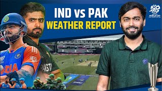 INDvsPAK Weather Update Live  Rain likley to interrupt India vs Pakistan match in New York [upl. by Rednal534]