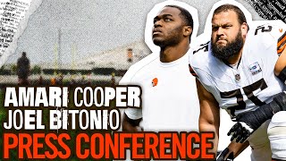 Amari Cooper amp Joel Bitonio  Press Conference [upl. by Derward]