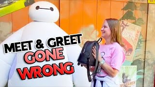 Baymax Meet amp Greet Did NOT Go As Planned 😳🎒 Disney Dream FLOPS [upl. by Nywrad]