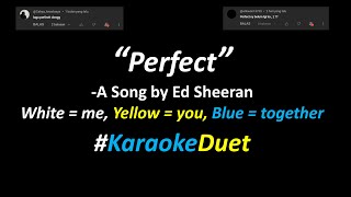 Ed Sheeran  Perfect Karaoke Duet Version  Sing With Me  Female Key [upl. by Lerad]