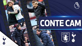 Antonio Conte goes CRAZY on the touchline  CONTE CAM  Aston Villa 04 Spurs [upl. by Adnalu]