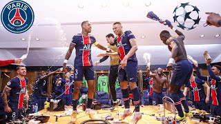 La INTIMIDAD de los FESTEJOS del PSG  vs BAYERN MUNICH  UEFA CHAMPIONS LEAGUE ⚽🍾 [upl. by Colis]