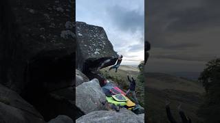 Brass Monkeys 7C  Stanage Plantation peakdistrictbouldering bouldering [upl. by Aivun]