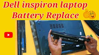 DELL INSPIRON LAPTOP BATTERY REPLACE IN HINDI 2024 [upl. by Agnot]