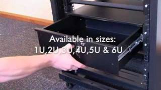 Penn Elcom R192  Lockable Rack Drawer Range [upl. by Anaujait793]