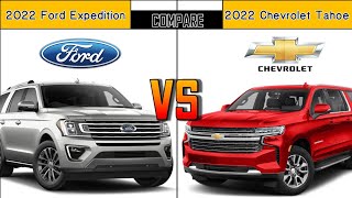 2022 Ford Expedition vs 2022 Chevrolet Tahoe Comparison [upl. by Carnes22]