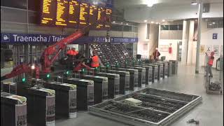 Liffey Crane Hire Connolly Station Transvision upgrade [upl. by Htaeh]