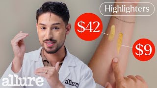 Can a Cosmetic Chemist Tell Which Highlighter Is Cheap Vs Expensive  Allure [upl. by Amek]