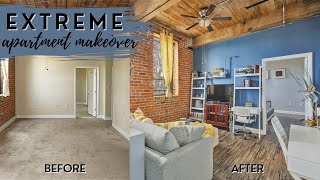 EXTREME Small Apartment Makeover  My1stHome DIY  Staging Tips [upl. by Vevine]