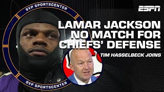 Lamar Jackson COULDNT MATCH UP to Chiefs defense 👀  Tim Hasselbeck on AFC title  SC with SVP [upl. by Mariya]