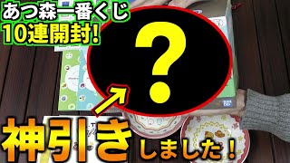 あつ森本日発売『どうぶつの森一番くじ』を10連開封したら神引きしました！あつまれどうぶつの森 [upl. by Reisfield]