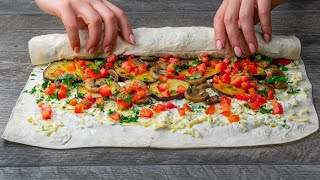 Da oggi riempirete le piadine solo di verdure Ricetta semplicissima SaporitoTV [upl. by Areht]