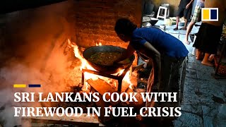 Sri Lankans return to cooking with firewood as fuel crisis deepens [upl. by Jenks]