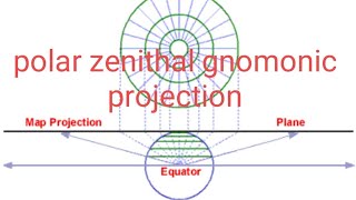 polar zenithal gnomonic projectionconstruction and calculations Abhijit sirGeostudy centre [upl. by Sommer]