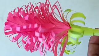 Craft ideas  flower 🌸 papercraft craft artandcraft paperwork [upl. by Nospmas]