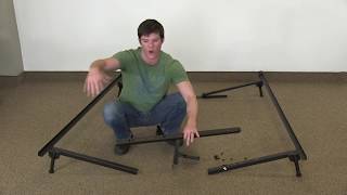 How to put together a King metal bed frame Super simple [upl. by Ait742]