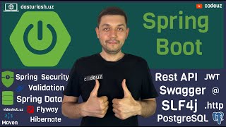 Spring Boot Tutorials Spring Boot darslari Spring Boot da ishlash Spring Boot [upl. by Reinhardt832]