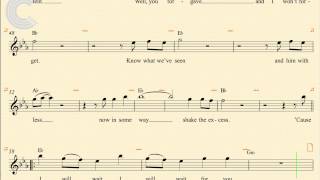 Clarinet  I Will Wait  Mumford amp Sons  Sheet Music Chords amp Vocals [upl. by Ahsuat]