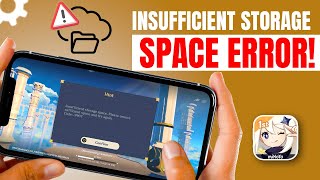 Fix Genshin Impact Insufficient Storage Space Error in iPhone  Genshin Impact Storage Problem [upl. by Yancy]