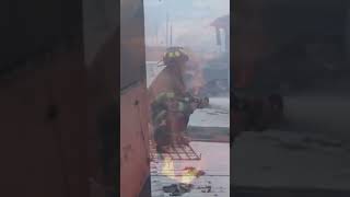 A big thumbs up to this thoughtful man that brought drinking water for the fire fighters [upl. by Wenn]