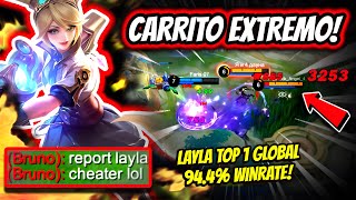 ¡LA LAYLA MAS INTELIGENTE DEL MUNDO LAYLA TOP 1 GLOBAL 944 WINRATE  MOBILE LEGENDS [upl. by Novled]