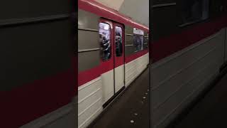 Tbilisi metro station train arriving travel metro train subway underground georgia tbilisi [upl. by Ennairrek]