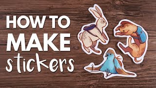 How to Make Stickers From Home  Tutorial [upl. by Selassie]