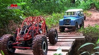 11 RC Trucks scale offroad 4x4 Adventures  Showtime scx10 land rover defender rc4wd wraith [upl. by Nnylsia]