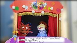 Cuento infantil con Marionetas puppet La Cueva quotPalabreaquot y Libro Mágico [upl. by Warring]