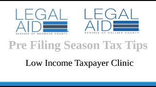 Navigating the Maze Pre Filing Season Tax Tips for LowIncome Individuals and Legal Aid Lawyers [upl. by Silvie570]