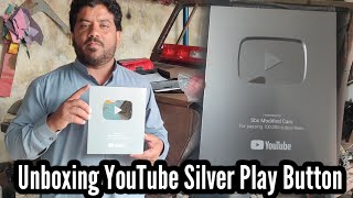 Unboxing YouTube Silver Play Button [upl. by Alrzc]