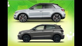 T ROC VS TCROSS 2019  Comparativo dos dois SUV compacto da marca Volkswagen  vídeo na RWC [upl. by Lexis763]