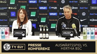 TVELV  Pressekonferenz  Hertha BSC vs SV Elversberg  290924 [upl. by Sidney496]