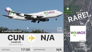 Wamos Air 7474H6 On EB2361 Arriving At Manchester Airport From CancunThomas Cook Charter [upl. by Lehet]